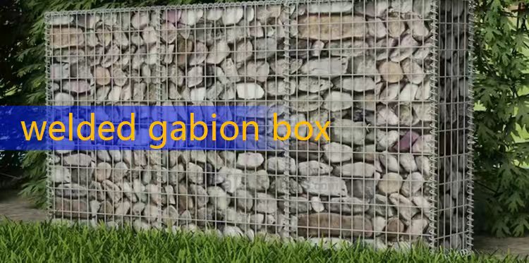 Galvanized Gabion Basket Outdoor Landscape Lawn Patio Garden Stone Wire Fencing Rock Stone Walls Mesh Cage Welding Cutting